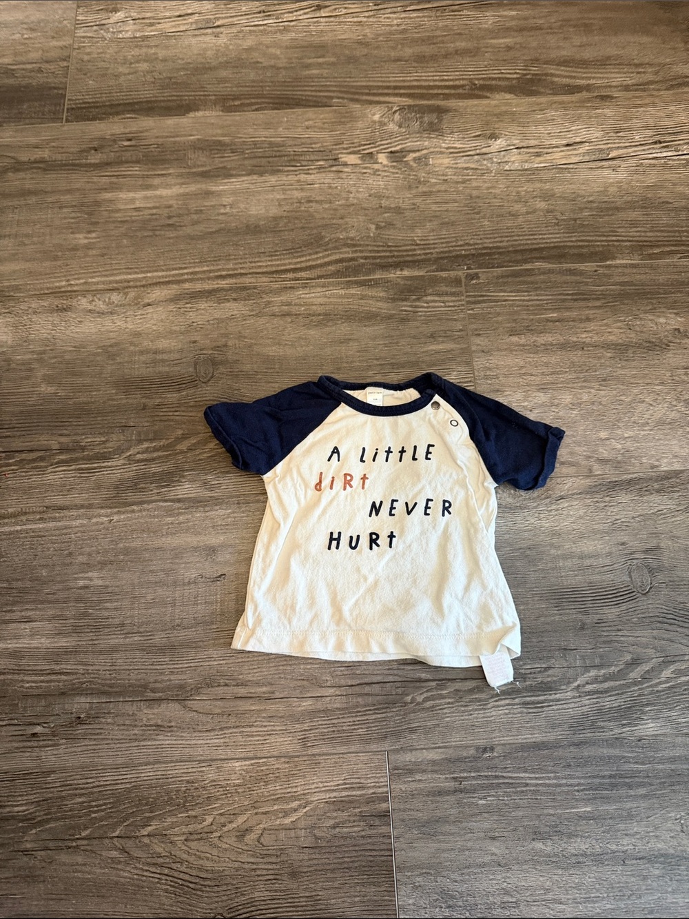 Petit Lem Kids Short-Sleeve Graphic Tee - Navy & White
